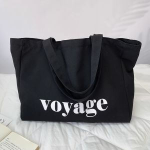 Sporty Canvas Bag Womens Large Capacity Yoga Handbag Andy Cloth Shop Bags Soft Handle Printed Canvas Shoulder Bags for Youth