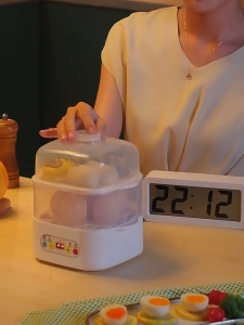 【24 Hours Shipped】Mini Electric Food Steamer with Multiple Layers Suitable for Eggs Vegetables and Small Food Portions