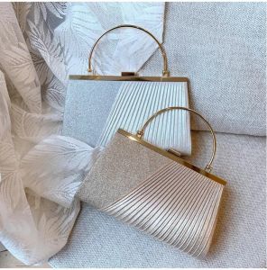 Ladies Evening Party Handbags Gold Chain Shoulder Bags Wedding Prom Clutches Bag Luxury Sequin Small Purses for Women