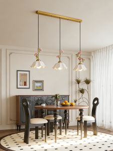 OUCHAO | Retro Romantic Pink Rose Chandelier