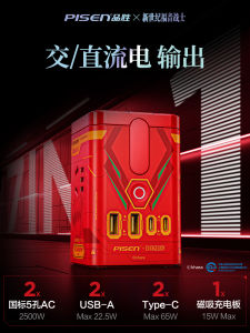 New Century Evangelion Desktop Charging Station 65W Gallium Nitride Wireless Charger Head Mobile Phone Power Plug Board Socket Multi functional Plug