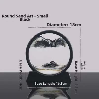 Creative 3D Flowing Sand Picture Decorative Ornaments