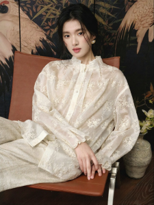 JK&JS | Full Embroidery Luxury High-end Blouse