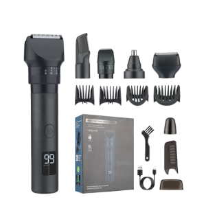 MiJia | NEW Mijia Mens 5-in-1 Multifunctional Grooming Set IPX6 Waterproof Hair Clipper Nose Hair Trimmer Shaver High-Power JK-881