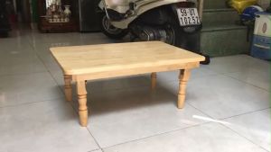 Bàn gỗ xếp chân tiện 50x70 cao cấp