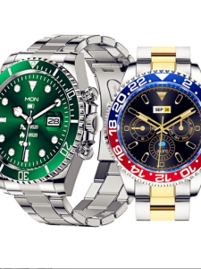 AW12 Smart Watch by XiaoYi Rotating Dial Bluetooth Call Heart Rate and Blood Pressure Monitor for Men Casual Waterproof Stainless Steel