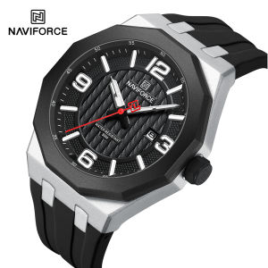 NAVIFORCE Original Quartz Watches For Men 30m Waterproof Casual Fashion Brand New Wristwatch  Date Luminous Dial NF8079
