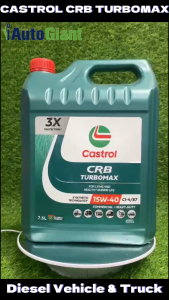 MINYAK CASTROL CRB TURBOMAX 15W40 CI4/E7  7.5L (MINYAK ENJIN DIESEL)
