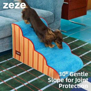 zeze | Pet Staircase for Dogs and Senior Dogs with Removable Cover for Cat Bed and Dog Ladder