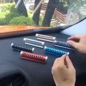 Roller Adjustment Car Parking Plate Can Moving License Plate Phone Plate Metal Moving License Plate