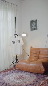 OOTDSUPPLY Reguler Shirt Linen Neocore Embroidery Black & White | Kemeja Kerah Terbuka | Lengan Pendek Premium | CLNNE