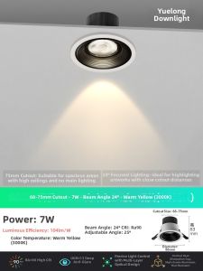 Philips | Anti-glare Recessed Ceiling Downlight 75mm 9cm