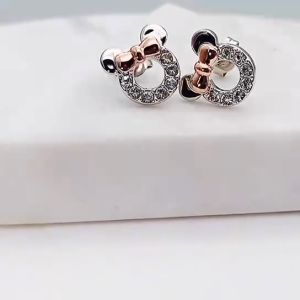 Her Jewellery Micky Earrings - Luxury Crystal Embellishments plated with 18K Gold