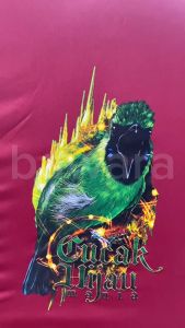 Bawara Kerodong Kicaumania Krodong Sangkar Kotak Gambar Cucak Hijau 04 Mystic Cave Bahan Cotton Bahan Kaos Single Knit SK