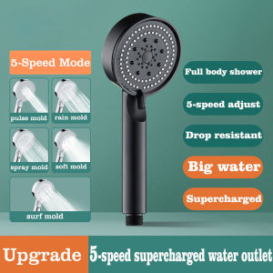 High Pressure Shower Head Adjustable 5 Modes Water Saving Showerhead Water Massage Shower Spray for Bathroom Accessories