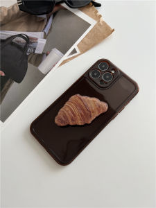 Fall Winter Advanced Baguette Bread Phone Stand Cover for Apple iPhone 13 pro Max Cute Fresh Korean Style Protective Shell