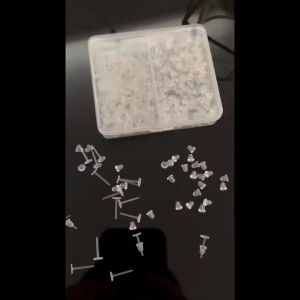 100 Chiếc Khuyên Tai Nhựa Trong Suốt Mini Chống Dị Ứng Bằng Nhựa Resin Dùng Cho Nhiễm Trùng Tai Đồ Trang Sức Tự Làm Mới
