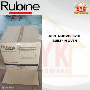 SYK Rubine RBO-NUOVO-82BL Built-in Oven Cooking Home Kitchen Appliances Ketuhar  Dapur Masak 82Liter