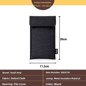 Yadi Anqi Mobile Phone Shield Bag Anti-Signal Detection Physical Isolation Box Positioning Cover Maternity EMF Radiation Cover