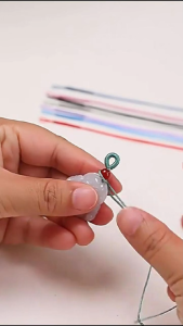 Tự làm Móc treo mặt charm dây chuyền sợi dù ngọc bích 0.8mm Dutios - Phụ Kiện Xỏ Mặt Đá MTV01