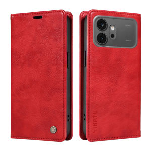 szhaiyu | Lychee Grain Leather Wallet Magnetic Flip Case for Honor Magic 8 7 6 X5C X6D X6C X70 X8D X9C X9D 600 Pro Lite Card Holder Cover