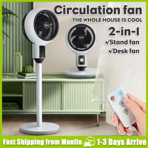 Dual-use Electric Fan with Remote Air Circulator Fan Desk Fan Stand Fan Cooling Fan Mini Turbo Violent Fan Household Air Cooler Vertical Fan Promo Luxury Inverter 2 in 1