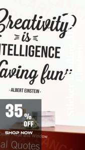 Stiker Dinding Inspiratif: Stiker Quote Cutting Kaca Wall