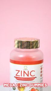 Dr. Pinoca Zin C Gummies: Strawberry Renewing Glow Skin, Reduces Acne, Boosts Antioxidants