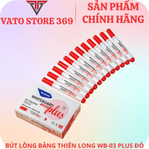 Bút lông bảng THIÊN LONG màu đỏ WB-03 PLUS