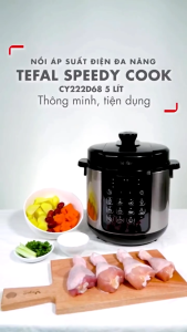 Nồi áp suất điện đa năng Tefal Speedy Cook CY222D68 5L | 900W | Van xả tự động - Bảo Hành 24 Tháng