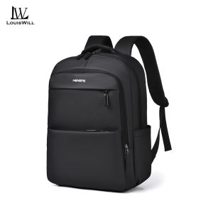 LouisWill Fashion Backpack Waterproof Film Backpack Travel Backpack Business Laptop Backpack Large Capacity Casual Backpack Suitable For 15.6-inch Laptop