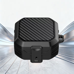 Carbon Fiber Switch Lock Earphone Case For Samsung Galaxy Buds 4 / Buds 4 Pro Cover Full Protection Shockproof With Keychain Box