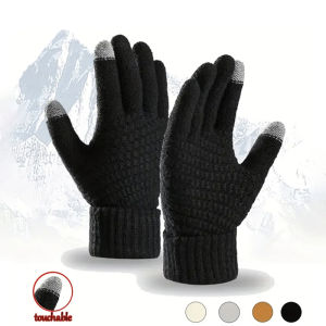 Autumn Winter Lady Gloves Warm Shopping Pineapple-Pattern Cute Knitted Touch-Screen Daily Trips Women Wander School Girl Gloves