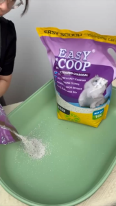 Easy Scoop Bentonite Cat Litter 10L Charcoal (Lavender Baby Powder Coffee Lemon) 7kg | Easypets