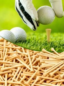 Golf Tee Golf Nail Bamboo Tee Ball Holder Bamboo T Bulk Wood Color Ball Nail Ball T