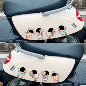 Crayon Shinchan Butt Sticker Car Body Decoration for Motorcycle And Automobile Scratch Cover Funny Cartoon Decal