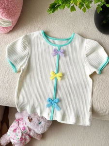 Cute Princess Style Color Blocking Children T Shirts
