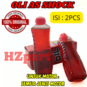OLI AS SHOCK 2BOTOL 100ML KUALITAS SUPER SEMUA JENIS MOTOR PRODUK KUALITAS ASLI ORIGINAL 100% ASLI .