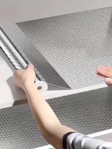 Waterproof Brushed PVC Gold Silver Wall Sticker Wardrobe Cabinet Self Adhesive Furniture Wallpaper Old Fridge Refurbishment Film