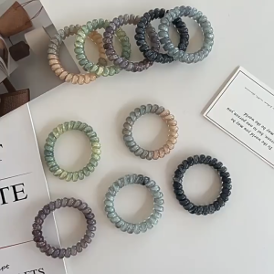 Karet Rambut Ulir Spiral Warna Warni Ikat Rambut Wanita Kabel Elastis Fashion Korea HG KCR30