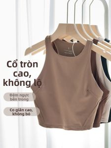 Áo Thun Thể Thao Dạng Quai Racerback Có Lót Bó Cơ Nhanh Khô