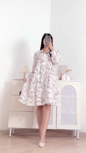 Imani Butik |Fashion Wanita Tunik Favian Motif Bahan Katun Pakaian Kekinian