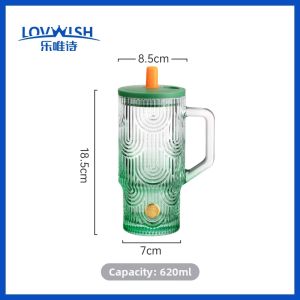 NERVISHI | High Aesthetic Portable Straw Glass Cup