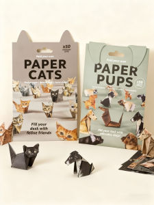 New PaperCats DIY Handmade 3D Animal Cat Dog Puzzle Toy Book Educational Crafts Paper Folding Kit for Children