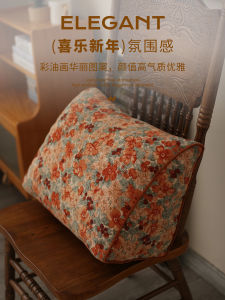 2025 New Triangle Sofa Pillow Soft Backrest Pad Tatami Living Room Window Seat Detachable Cover Modern Simple Style PP Cotton