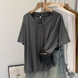 Loose White Short Sleeve T-Shirt Base Layer Top Slimming European Style Summer Fashion High End Sensation Inner Wear for Women