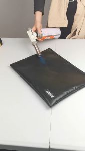 กระเป๋า กระเป๋าเอกสาร ทนไฟ กันน้ำ มีซิปล็อค พร้อมหูจับ สําหรับเก็บเอกสาร สีเทา รุ่น J2L003-40.5X30.5X2-SB