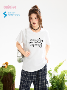 Gbiaior | Lovely Printed Pink Short Sleeve Summer Cool T-shirt