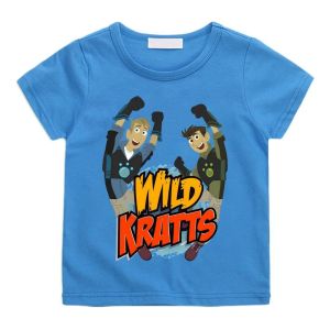 2025 Summer new Wild krats cartoon T-shirt 3d printed New T-shirt Kids Fun Adventure Cartoon T-shirt Cool Boy Short sleeve