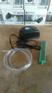 Paket Aksesoris Aquarium: Batu Air Stone 10 cm & Aerator 1 Lubang